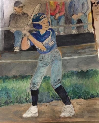 Alex Baseball, Watercolor