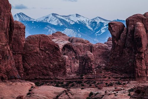 The Garden of Eden and La Sal Mountains