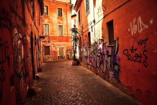 Trastevere Neighborhood Rome