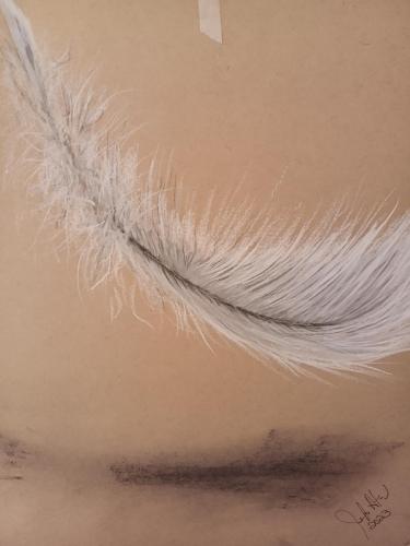 Duck Feather, Charcoal